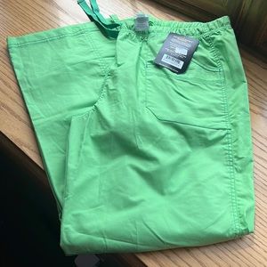 Brand new neon green wonderwink scrub pants